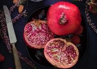 Granatapfel geschnitten