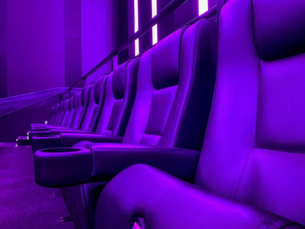 Modernes Pornokino von innen